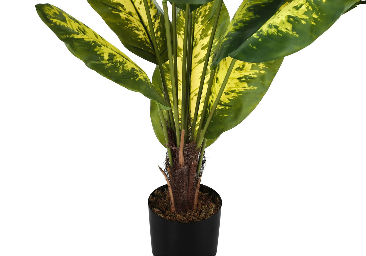 47" Tall, Artificial Plant, Evergreen Tree, Indoor, Faux, Fake, Floor, Greenery, Potted, Real Touch, Decorative - Green / Black - Best Buy Furniture