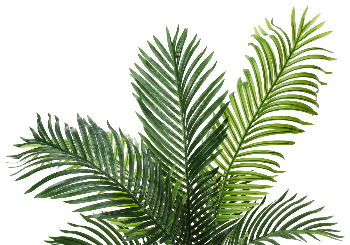 47" Tall, Artificial Plant, Palm Tree, Indoor, Faux, Fake, Floor, Greenery, Potted, Real Touch, Decorative - Green / Black - Best Buy Furniture