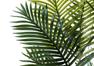57" Tall, Artificial Plant, Palm Tree, Indoor, Faux, Fake, Floor, Greenery, Potted, Real Touch, Decorative - Green / Black - Best Buy Furniture