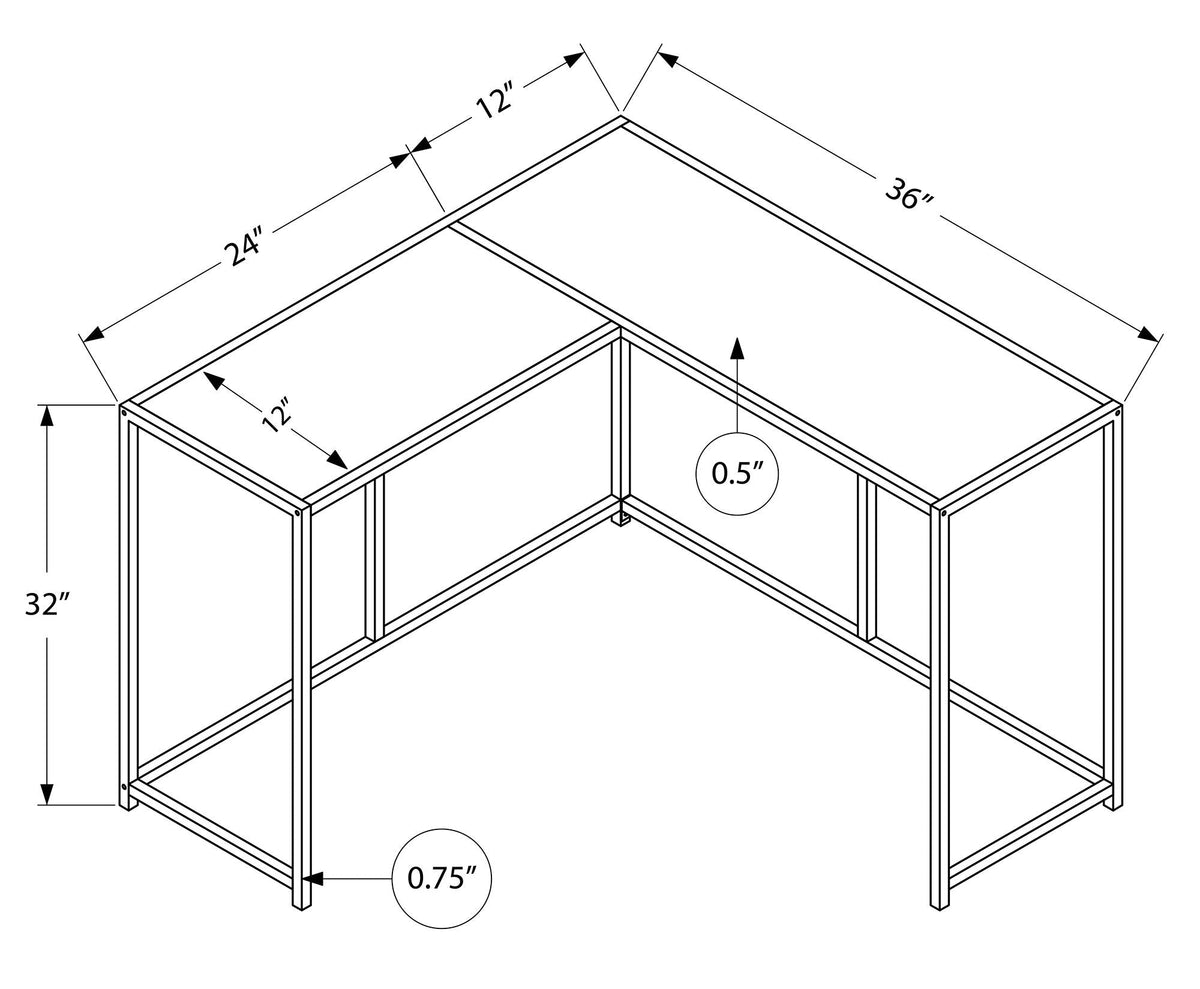 Corner Accent Console Table For Entryway, Unique L-Shaped Design - Best Buy Furniture