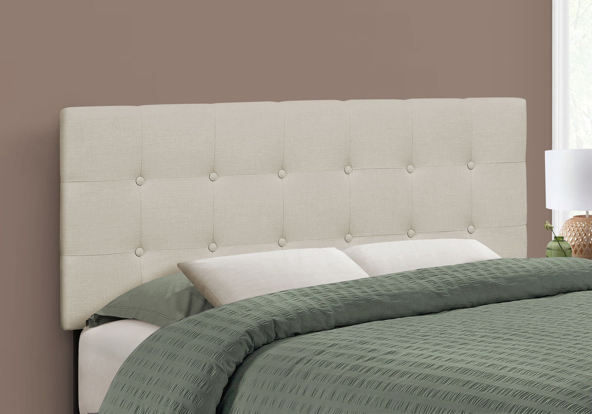 Full Size, Bed Headboard Only Upholstered, Transitional - Beige - Best Buy Furniture