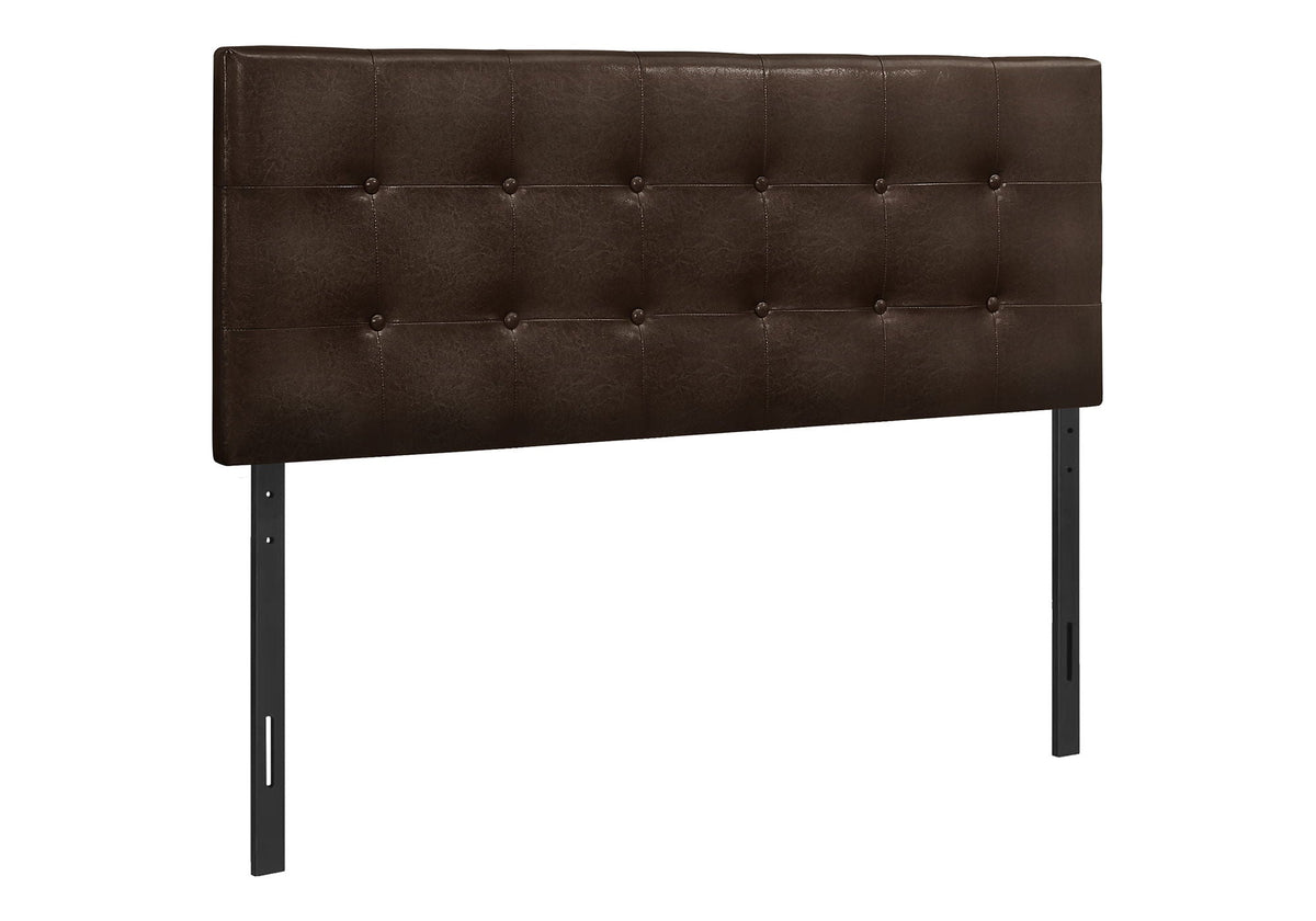 Full Size, Bed Headboard Only, Upholstered, Transitional - Brown - Best Buy Furniture