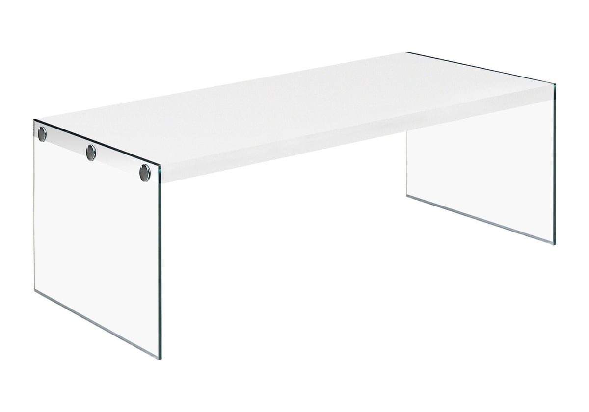 Coffee Table Rectangular For Living Room Clear Tempered Glass - Best Buy Furniture