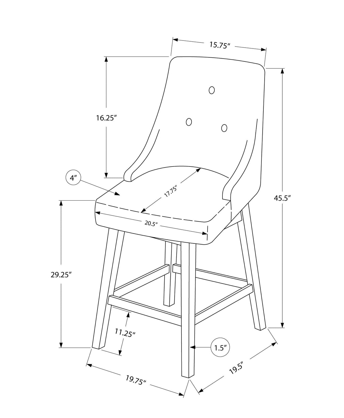 Swivel Stool Bar Height, Transitional (Set of 2) - Best Buy Furniture