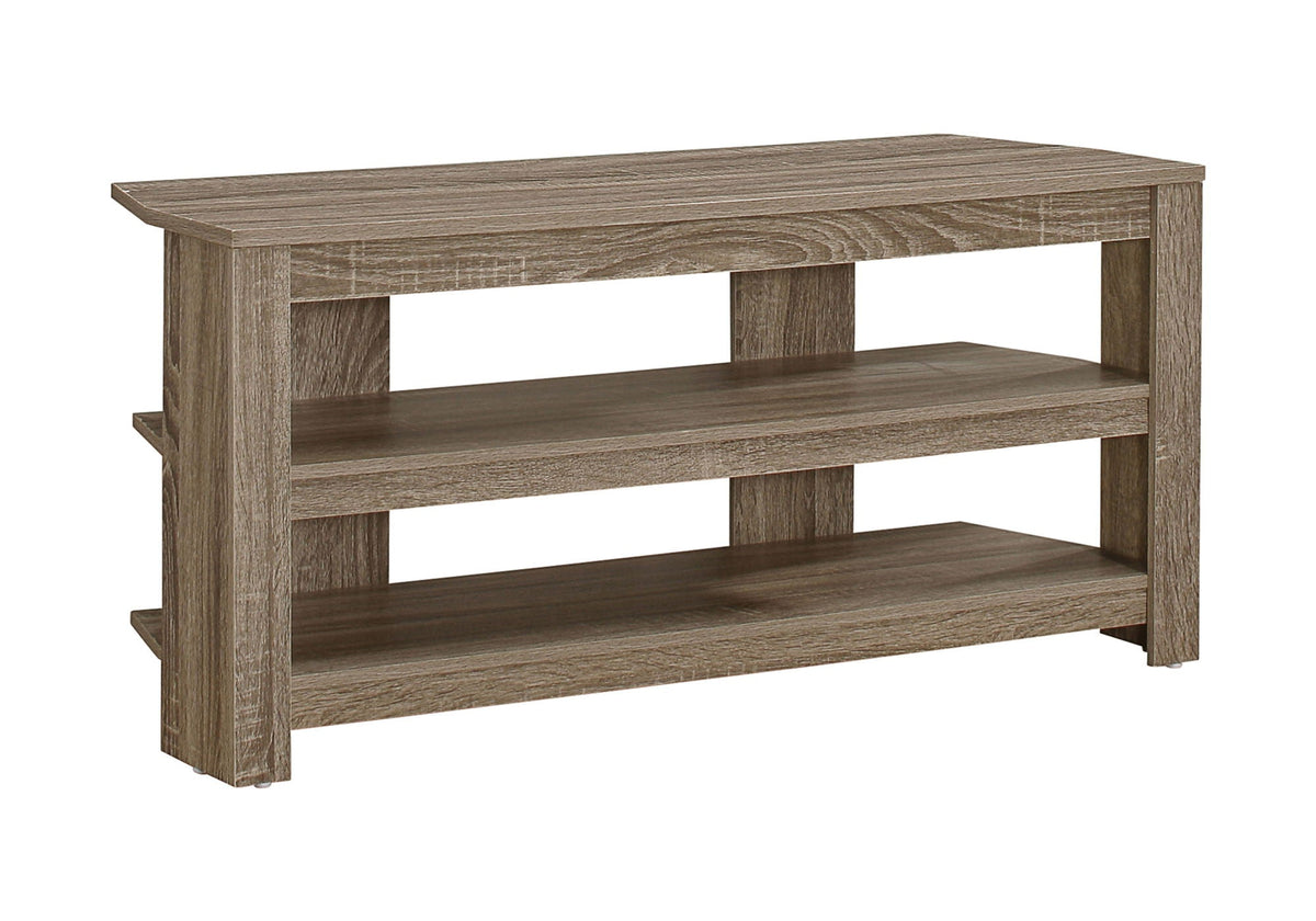 TV Stand, Console, Media Entertainment Center, 3 Storage Shelves - Best Buy Furniture