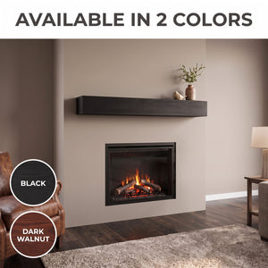 60" Fireplace Mantel Pine Wood Wall-Mounted & Floating Shelf