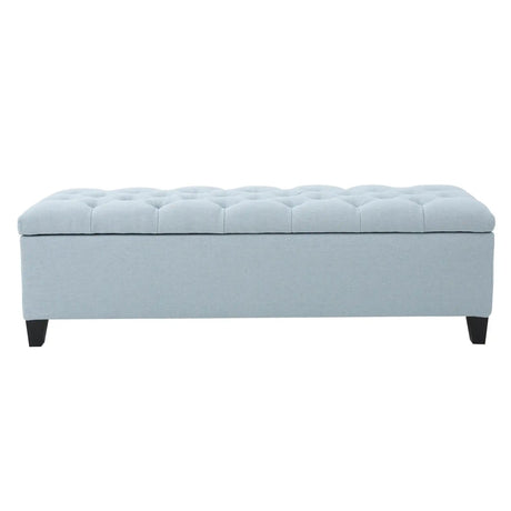 Glouster - Contemporary Storage Ottoman With Button Tufted Design - Best Buy Furniture
