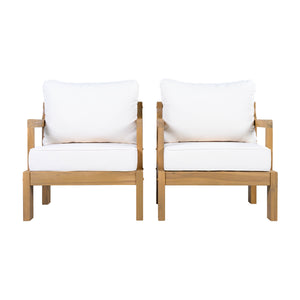 Outdoor Acacia Patio Chair (Set of 2)