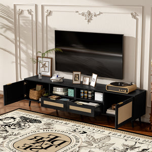 TV Stand, Media Console With Cable Management