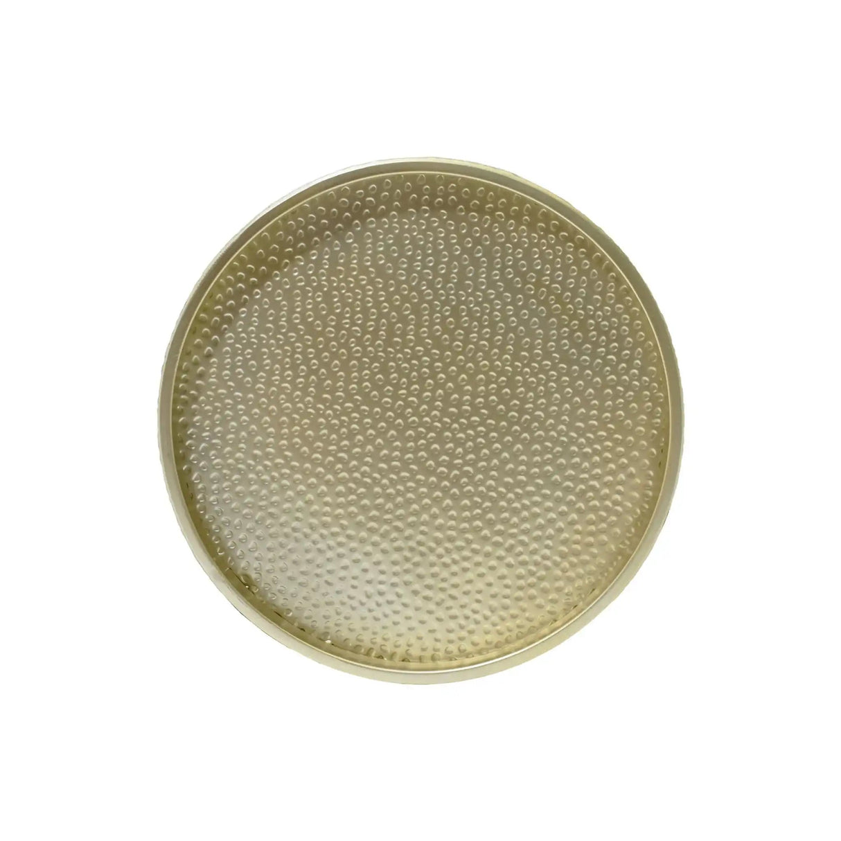 Modern Round Accent Table With Hammered Surface - Best Buy Furniture