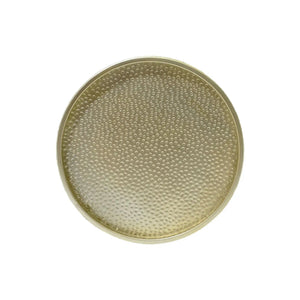 Modern Round Accent Table With Hammered Surface - Best Buy Furniture
