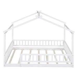 Bed House Bed Frame With Fence