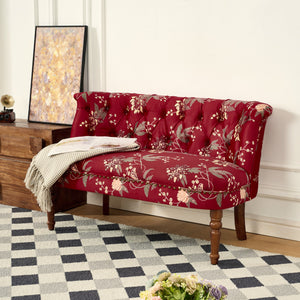 European Style Wine Red Sofa Chair