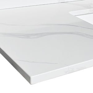 43-inch Quartz Bathroom Vanity Top with Undermount Single Bowl Sink
