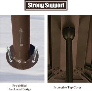 Universal Support Post for Gazebo Stability