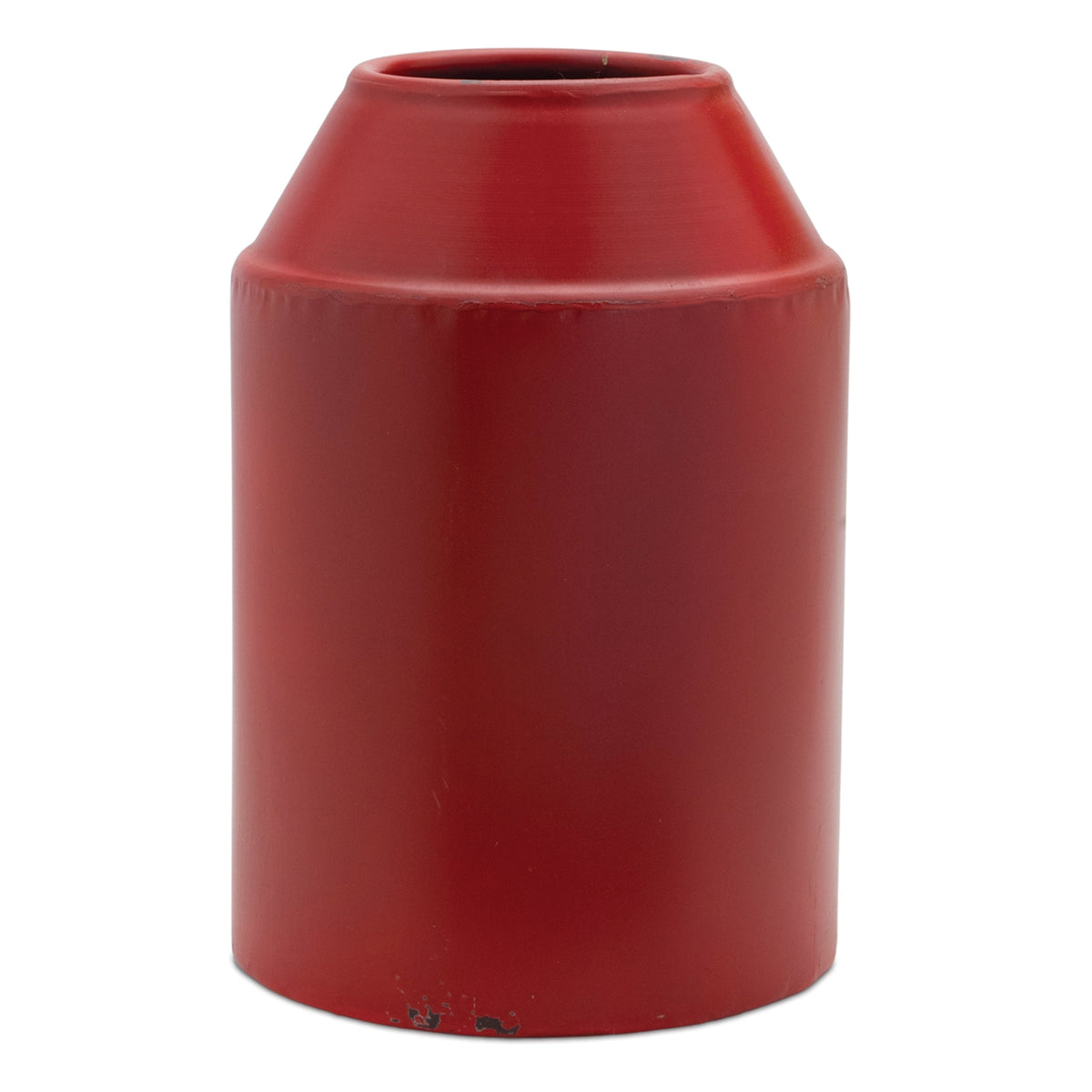 Red metal vase (set of 2)