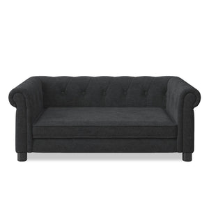 Modern Elegant Rectangle Pet Bed, Durable Elevated Dog Sofa