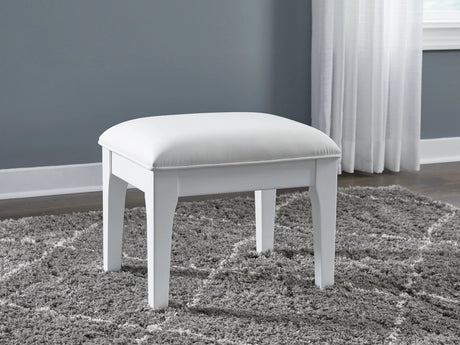 Chalanna - Vanity Stool - White - Best Buy Furniture