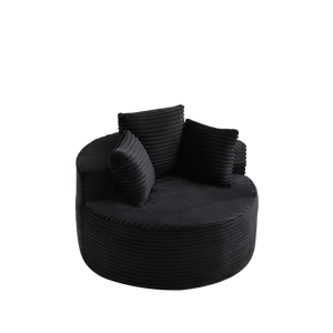 43-Inch Round Corduroy Single Sofa
