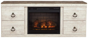Willowton - Entertainment Center With Fireplace Option - Best Buy Furniture