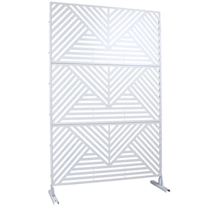 Freestanding Outdoor & Indoor Freestanding Metal Privacy Screen