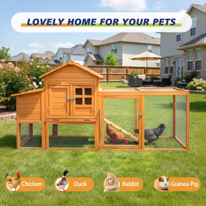 80" Chicken Coop with Nest Box