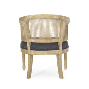 Curved Backrest Accent Chair