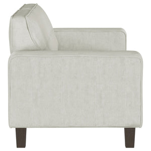 Xana - 2 Piece Upholstered Track Arm Sofa Set - Greige