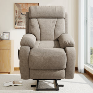 Power Lift Recliner for Elderly - Adjustable Velvet Chair