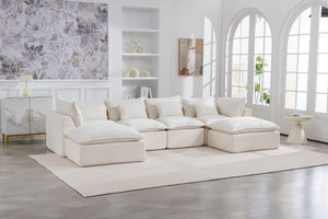129.8" Width Cloud Couch Oversized Modular Sectional Sofa