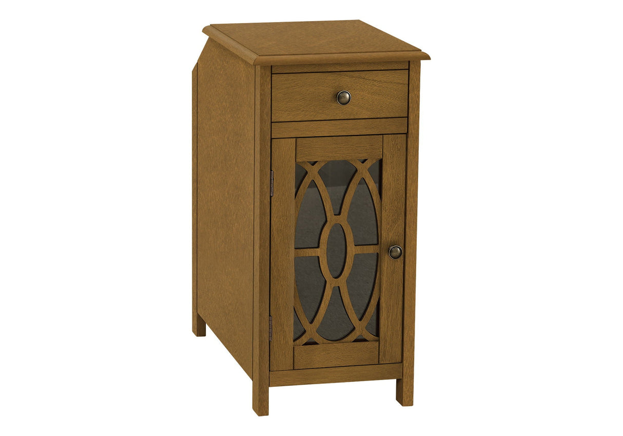 Accent Side Table, Storage Drawer, Traditional - Taupe - Best Buy Furniture