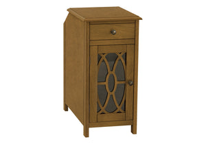 Accent Side Table, Storage Drawer, Traditional - Taupe - Best Buy Furniture