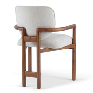Upholstered Arm Dining Chairs (Set of 2)