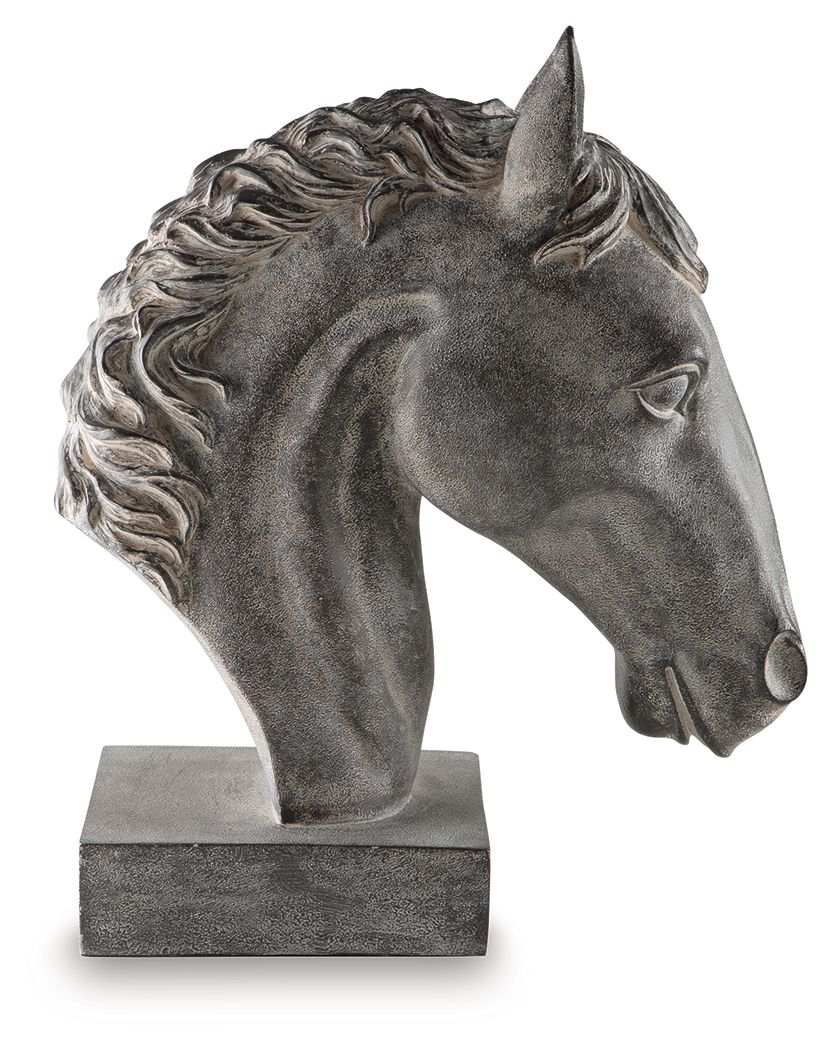 Carnlow - Sculpture - Antique Black - Best Buy Furniture