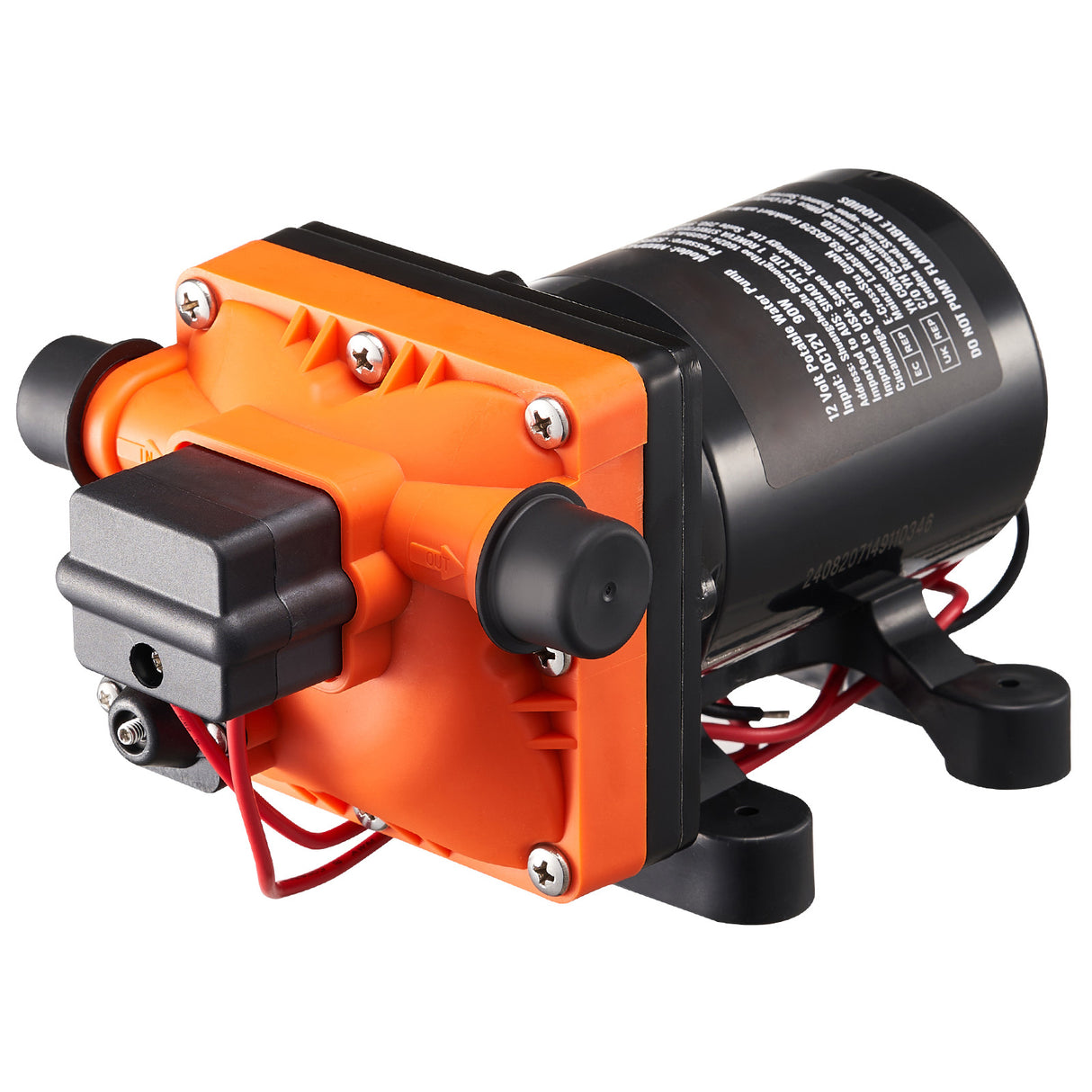 12V Diaphragm Water Pump, 3 GPM (11.36 L/min)