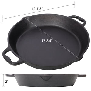 17-Inch Pre-Seasoned Cast Iron Skillet