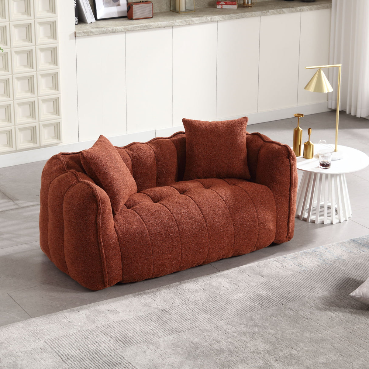 Cozy Beanbag Chair With High Resilience Foam Core For 2