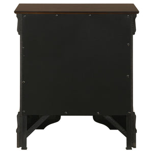 Demetra - 2 Drawer Nightstand - Cappuccino
