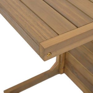Aluminum Outdoor C - Shaped Side Table For Patio