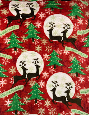 Decor&More Festive Holiday Microplush Throw Blanket (50" x 60") - Forest Friends