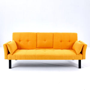 Sofa Bed With Foldable Design And Cup Holder