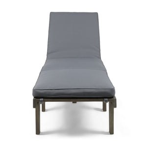 Ariana - Wood Chaise Lounge With Cushion
