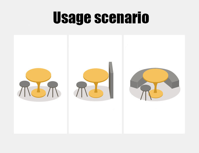 White Round Modern Dining Table