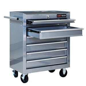7 Drawers Multifunctional Tool Cart With Wheels