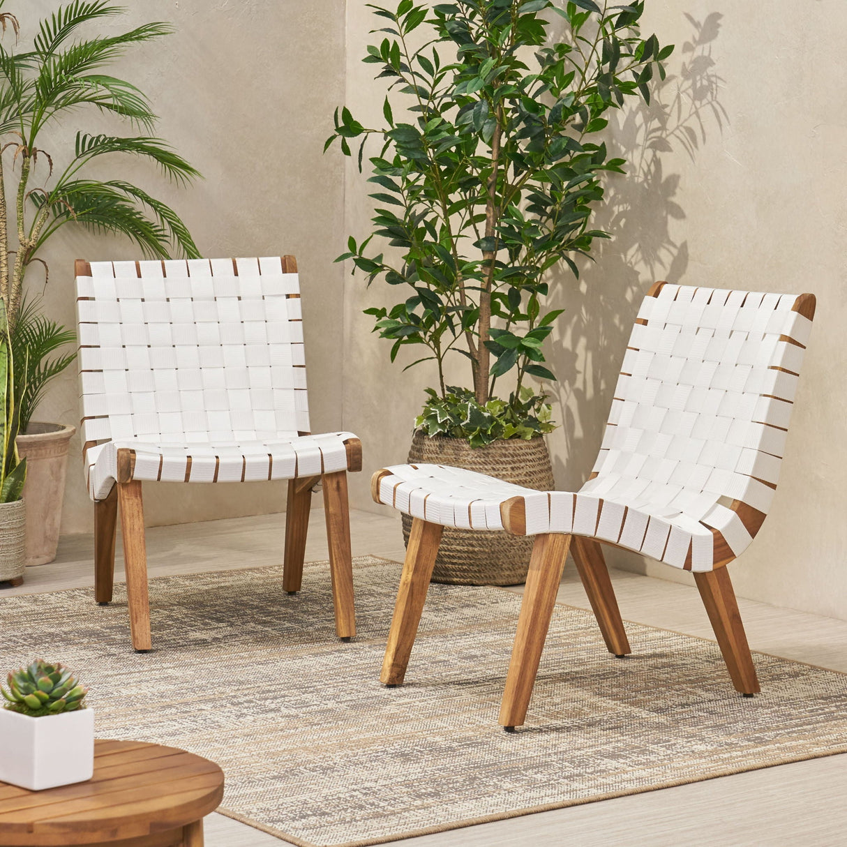 Charlotte - Lounge Chair - White - Best Buy Furniture