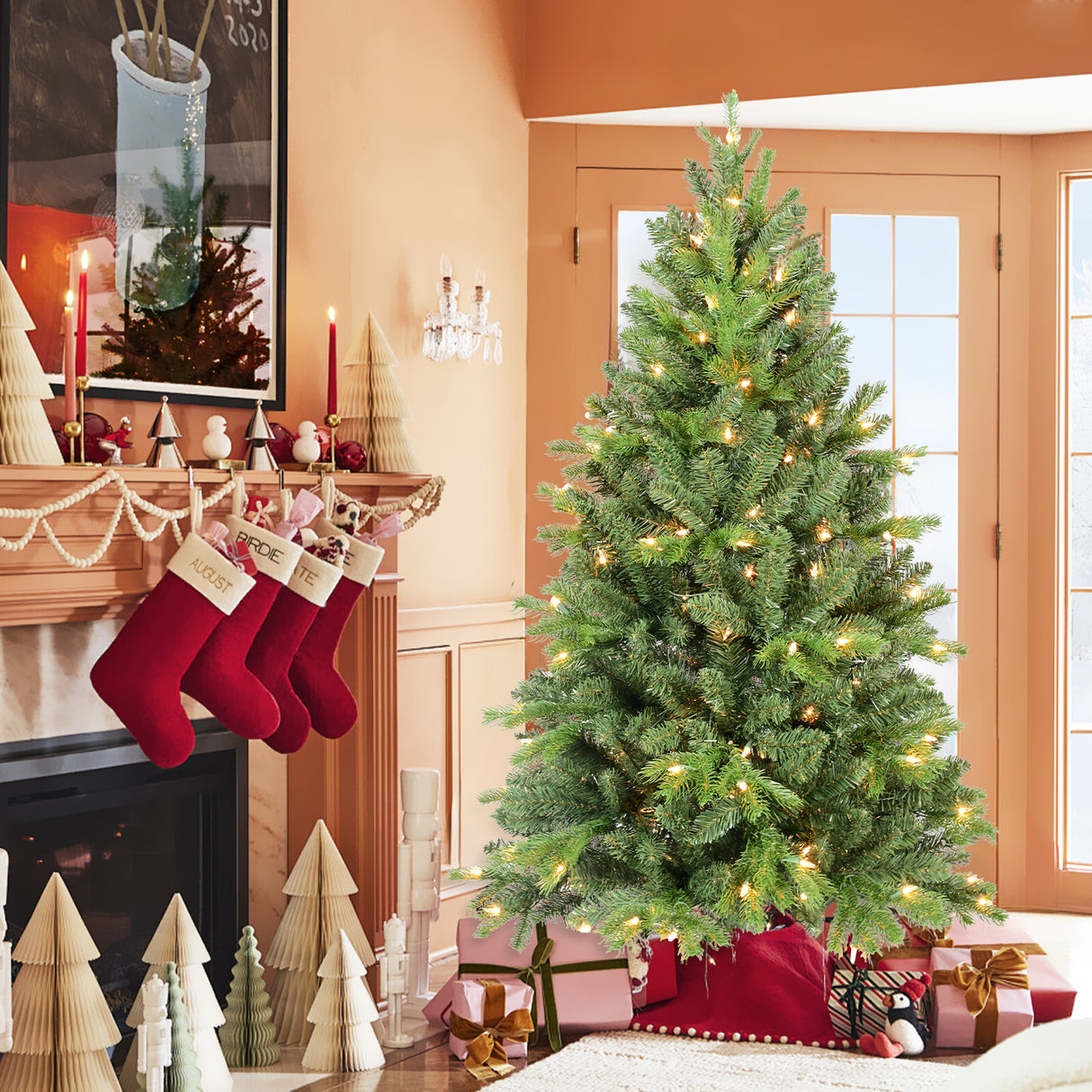 7.5FT Christmas Tree with 1599 PE+PVC Tips