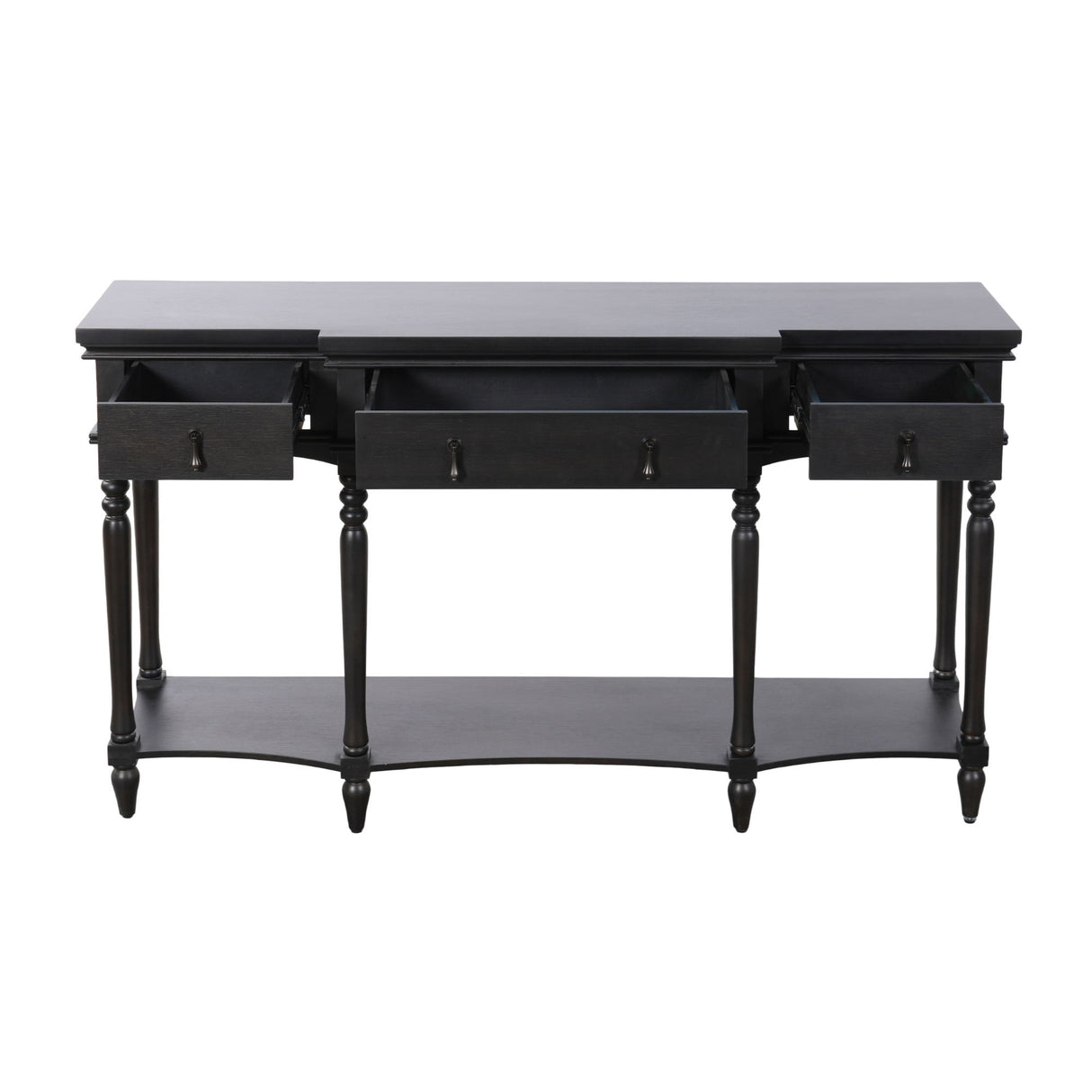 Retro Console Table With 3 Soft Close Drawers
