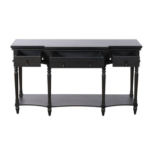 Retro Console Table With 3 Soft Close Drawers