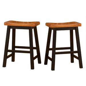 Wood 24" Saddle Stool
