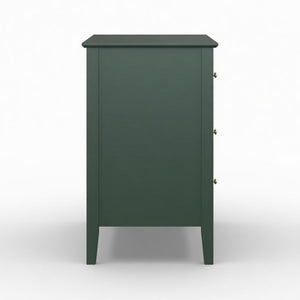 Fluted 3 Drawer Nightstand With Soft Close Slides